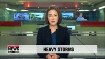 Powerful storms hit northern Philippines, south China and southeastern U.S.