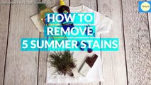 Removing Five Tough Summer Stains