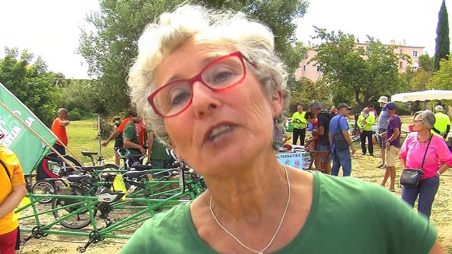 Une étape du Tour Alternatiba à Martigues hier
