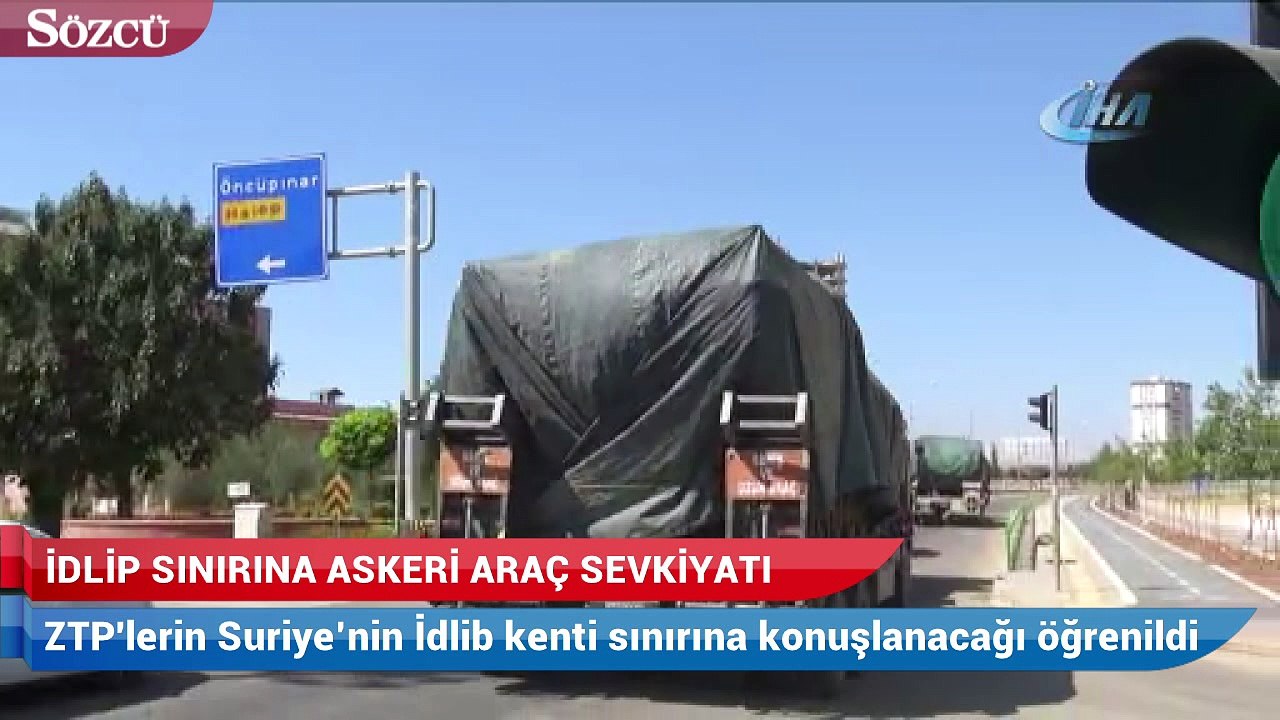 Kilis’ten İdlip sınırına askeri araç sevkiyatı