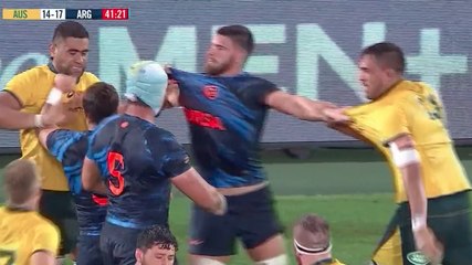 Une échauffourée éclate entre les joueurs australiens et argentins