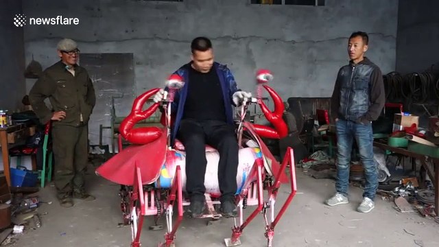 Chinese farmer invents robo-crab