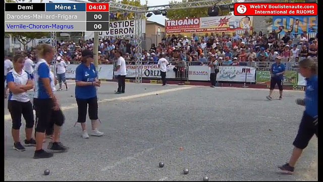 National à pétanque féminin de Ruoms 2018 : Demi-finale MAILLARD vs VERNILE