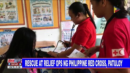 Rescue at relief operations sa Philippine Red Cross, patuloy