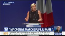 Selon Marine Le Pen, Emmanuel Macron affiche 