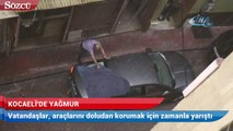 Kocaeli’de bir anda bastıran yağmur zor anlar yaşattı