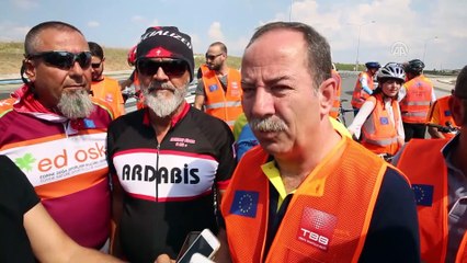 Araçlarını bırakıp pedal çevirdiler - EDİRNE