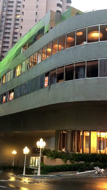 Dijonnais à Hong Kong Typhon Mangkhut