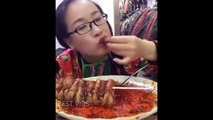 Mukbang - People Eating Weird Food w/ Sound