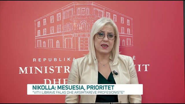 Mesazhi i Nikollës për vitin e ri shkollor: Rrugëtim të mbarë! - News, Lajme - Vizion Plus