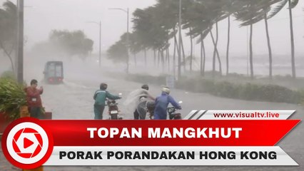 Video Rekaman Ganasnya Topan Mangkhut di Hong Kong, 30 Warga Filipina Meninggal Dunia