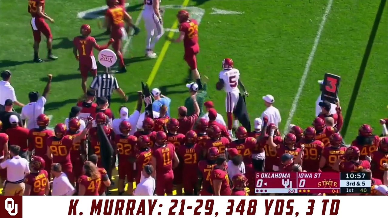 Kyler Murray Highlights: Oklahoma-Iowa State 2018