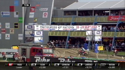Hunter Lawrence Race 1 second crash - MXGP of The Netherlands 2018