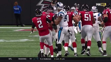 Matt Ryan gets picked off by Donte Jackson on deep ball