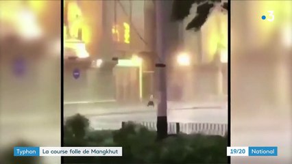 Typhon : la course folle de Mangkhut continue en Chine