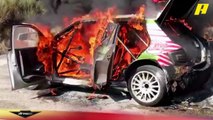 #DrivenMBC |  عبدو يحكي تفاصيل نجاته من حادث مروع أثناء مشاركته في أحد الراليات.. شاهد كيف احترقت سيارته تماما