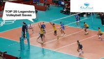 TOP 20 Legendary Volleyball Saves Of All Time (HD)
