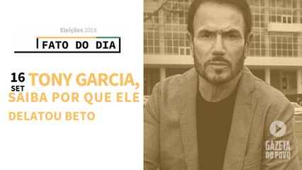 Tony Garcia fala sobre a delação contra Beto Richa