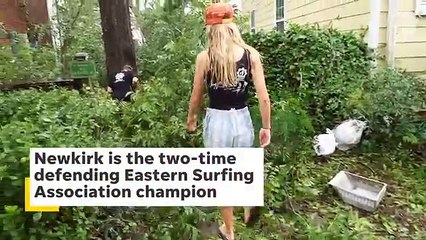 Hurricane Florence preventing surfing champion from attending tournament