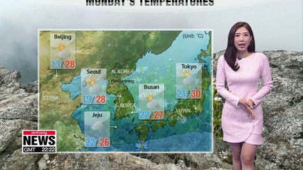 Rain on Jeju, mostly sunny in most parts _ 091718