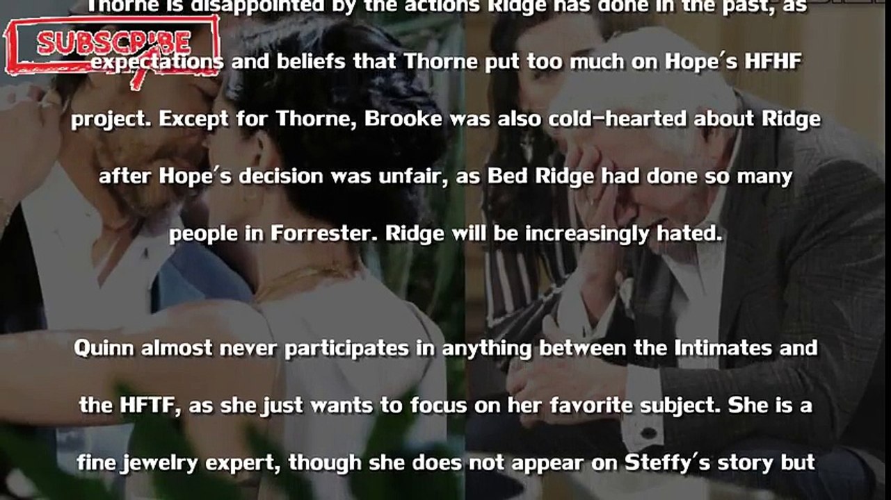 The Bold and The Beautiful Spoilers SHOCKER - Ridge and Quinn will be back together