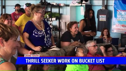 Group of Thrill Seeking Seniors Cross Skydiving Off Their Bucket Lists