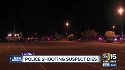 Suspect dies from injuries after Mesa officer-involved shooting