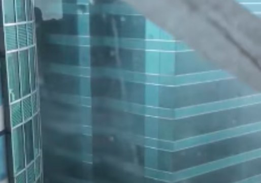 Typhoon Mangkhut Breaks Skyscraper's Windows in Hong Kong