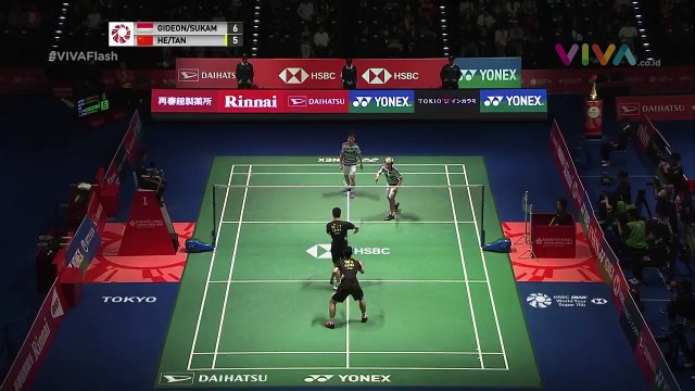 Detik-detik Kevin/Marcus Tembus Final Japan Open 2018
