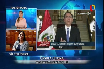 Úrsula Letona: el presidente continúa con un tono confrontacional