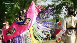 Canada's indigenous peoples dance in sacred regalia at 28th annual powwow