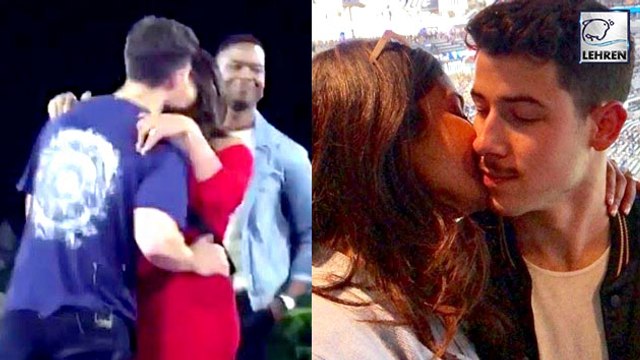 Priyanka Chopra And Nick Jonas Kiss Publicly For The First Time On Nick's Birthday!