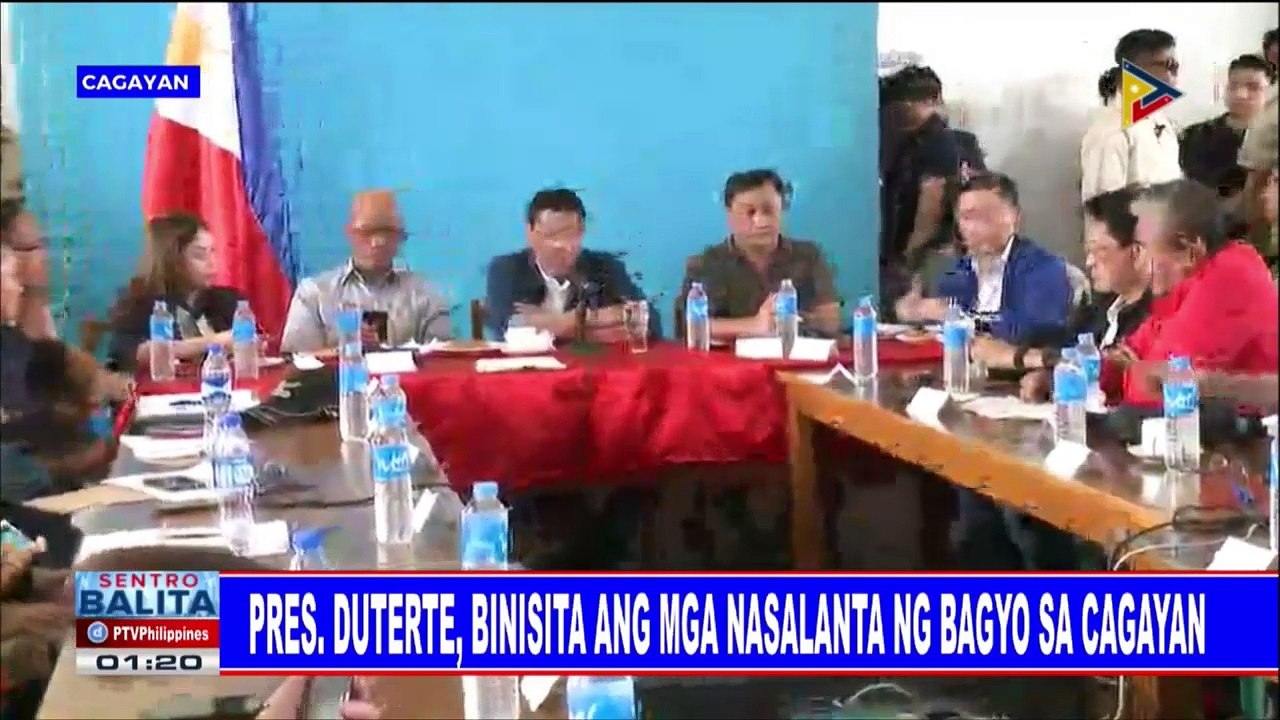 Pres. #Duterte, binisita ang mga nasalanta ng bagyo sa Cagayan