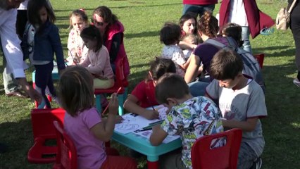 Bilecik'te çocuklar Pony Midilli atları ile buluştu