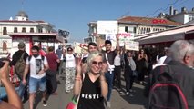 İstanbul Büyükada'da Fayton Protestosu