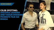 Celeb spotting: Anushka Sharma and Varun Dhawan promote their film Sui Dhaga in Lucknow