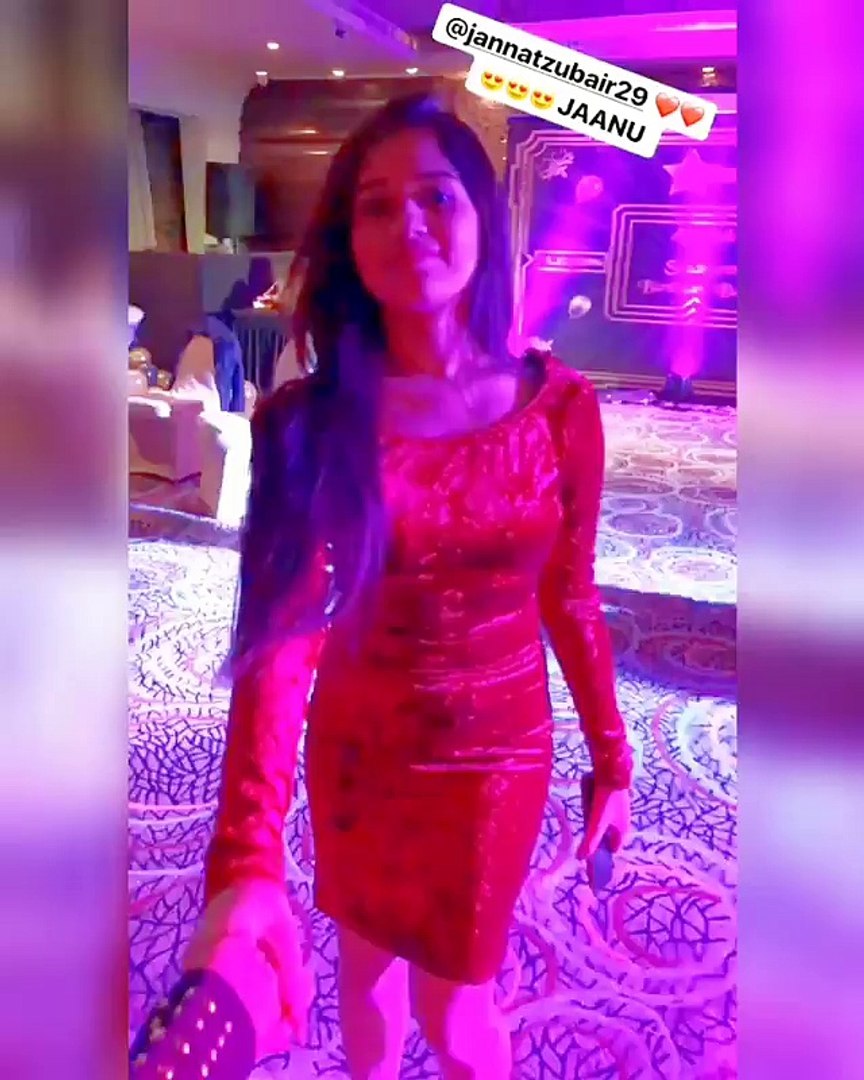 jannat zubair birthday dress Jannat Zubair in Alamode  Wearing Harwin 3D floral dress from alamode