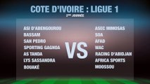 Football: Ligue 1 Côte d'Ivoire, les rencontres