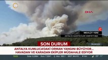Antalya Kumluca'daki orman yangını büyüyor