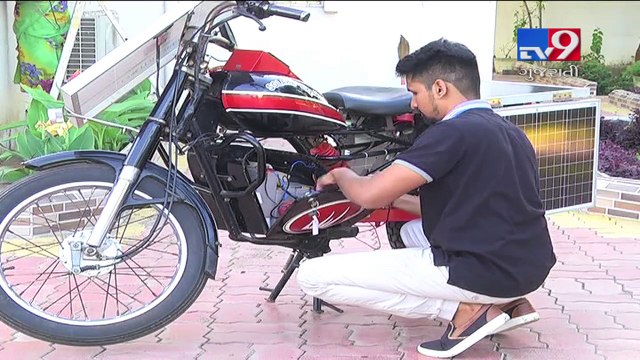 Youth innovates a bike which is unaffected by increasing fuel prices- Tv9 Gujarati