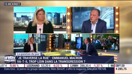 La question du jour: "Je traverse la rue", Emmanuel Macron va-t-il trop loin dans la transgression ? - 17/09