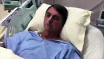 Bolsonaro discursa de sua cama de hospital