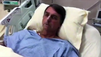 Bolsonaro discursa de sua cama de hospital