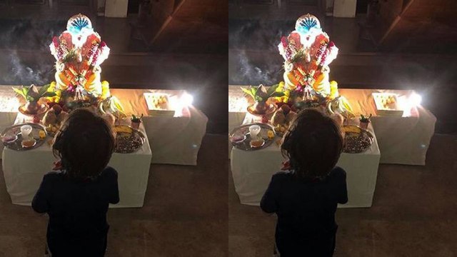 Shahrukh Khan के बेटे AbRam ने ऐसे की गणपति पूजा | Boldsky