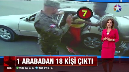 Bu otomobile tam 18 kişiyi sığdırmayı nasıl başardılar