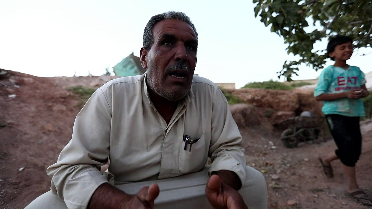 Bewohner Idlibs flüchten unter die Erde