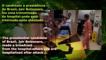 Bolsonaro anda com ajuda no Hospital. Pesquisas apontam 26 e 33%