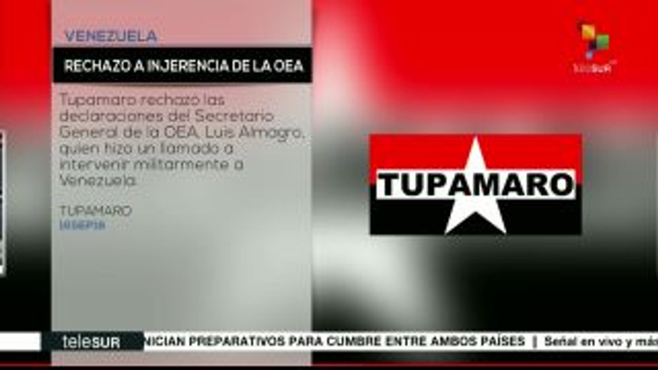 Tupamaro rechaza injerencia de la OEA
