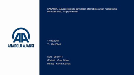 Motosiklet otomobile çarptı: 1 ölü, 1 yaralı - SAKARYA