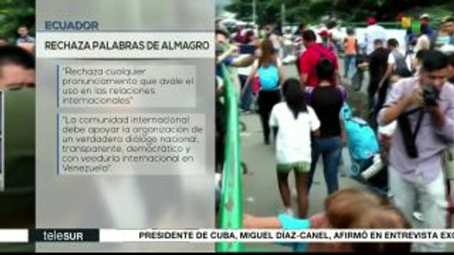 Gobierno ecuatoriano rechaza declaraciones de Luis Almagro